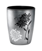 Popular Bath Erica Collection Grey Resin Trash Can, 9' x 6' x 9.5'
