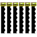 Teacher Created Resources Black Border Trim, 35 Feet Per Pack, 6 Packs