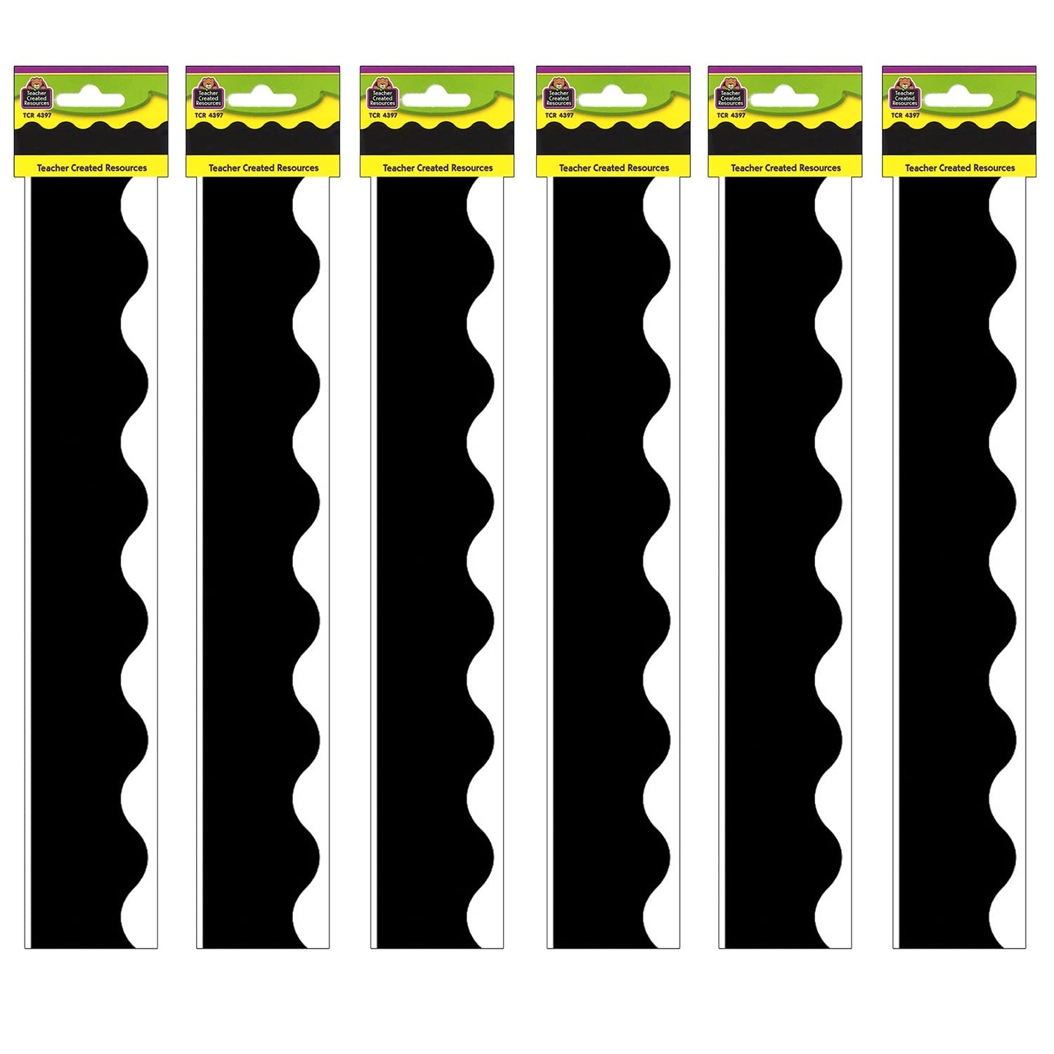 Teacher Created Resources Black Border Trim, 35 Feet Per Pack, 6 Packs