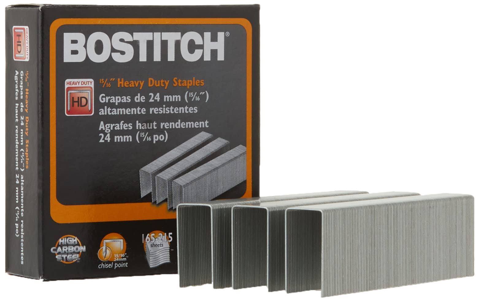 Stanley Bostitch Premium Quality Heavy Duty Staples, 0.93 Inch, 5,000 Count Box (Sb3515/16Hc-1M)