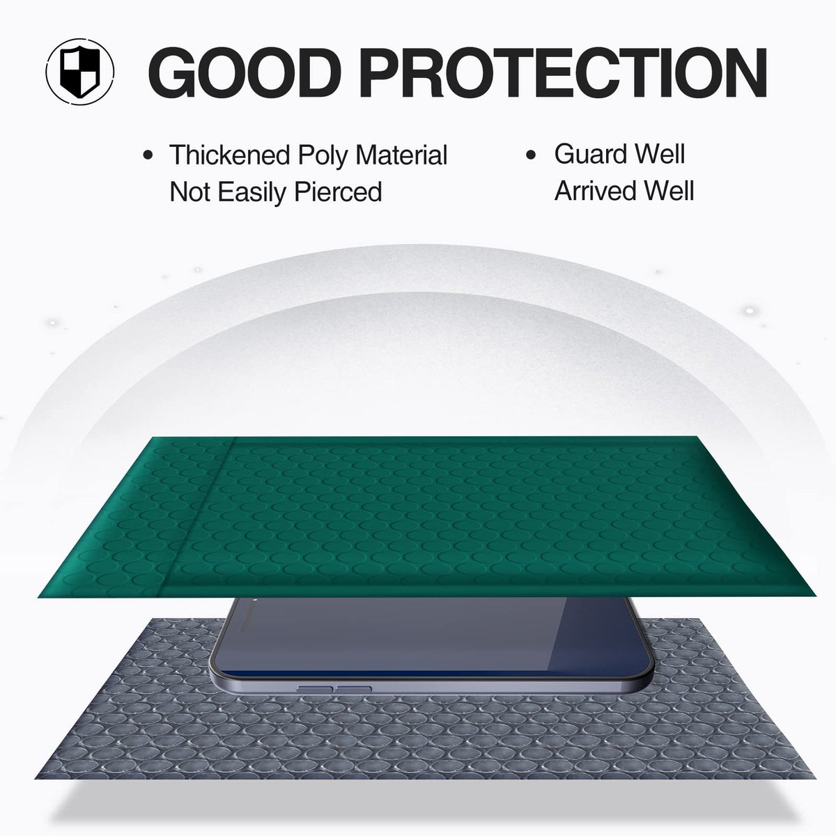 Ucgou Bubble Mailers 4X8 Inch Green 100 Pack Poly Padded Envelopes Small Business Mailing Packages Opaque Self Seal Boutique Shi