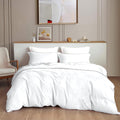 Decomizer Plain Solid Glace Cotton King Size Duvet Cover Ii Razai Ii Quilt Cover For Double Bed With Zipper Closure  Soild Whit