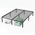 Sweetcrispy Full Size 12 Inch Platform Bed Frame, Heavy Duty Metal Foundation Frame, Noise-Free Sturdy Steel Slats, Underbed Sto