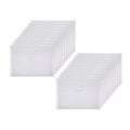 Yessart Clear String Closures Poly Envelopes Side Opening Folder Pocket Pack Of 20 Bottom With Expanding Gusset