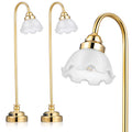 TOYANDONA 2pcs Miniature Dollhouse Lamp, 1 12 Scale Dollhouse Floor Lamp LED Miniature Lights Battery Operated for Decoration Ac