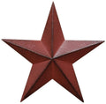 CWI Gifts Barn Star Wall Decor, 18-Inch, Burgundy