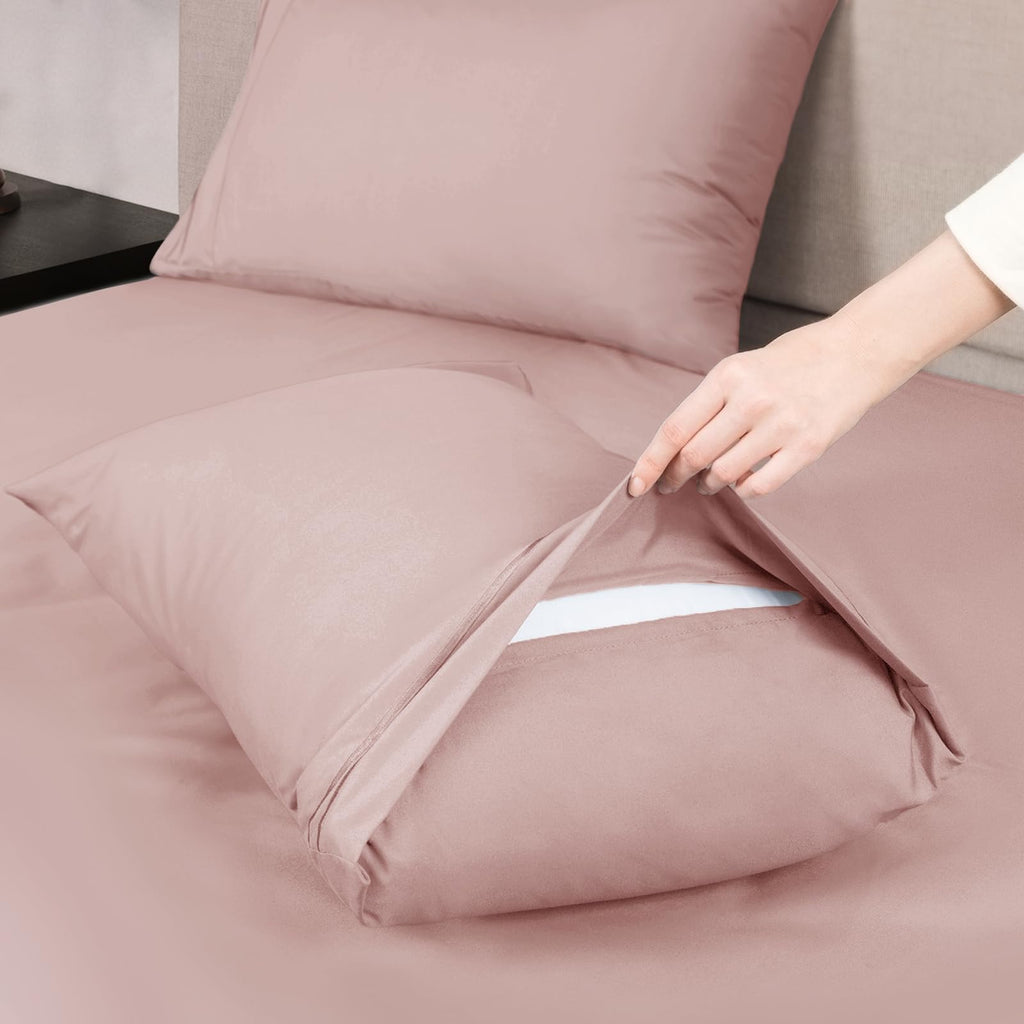 Mejoroom King Size Bed Sheet Set - Hotel Luxury 1800 Bedding Sheets & Pillowcases - 16'' Deep Pocket Fitted Sheet, Soft, Breatha