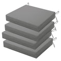 Homelysian Outdoor Chair Cushions Set Of 4, 18.5 X 16 Inch Patio Chair Cushions For Outdoor Furniture, Water Resistant Outdoor P