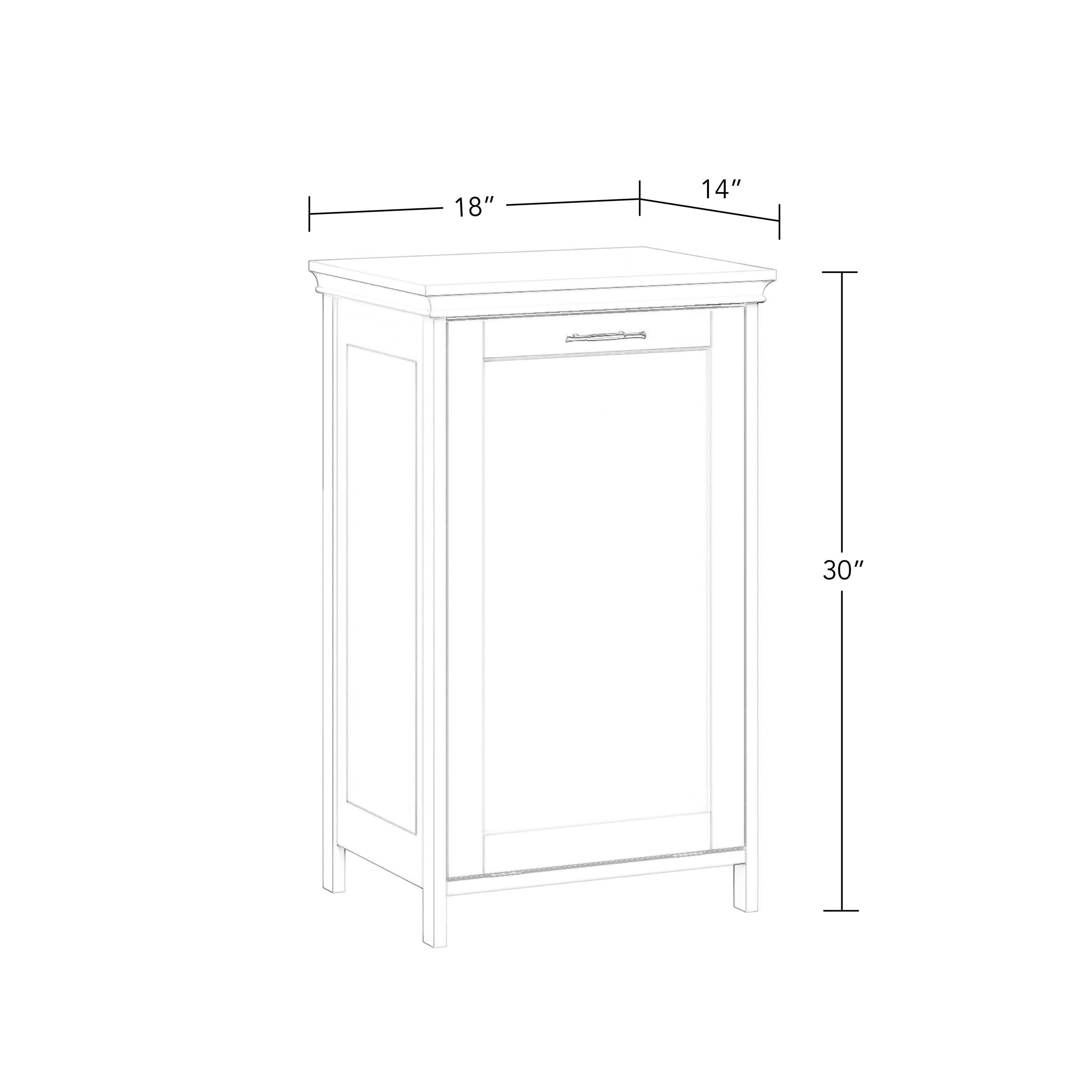 Riverridge Somerset Tilt-Out Laundry Hamper, White
