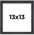 13x13 Shadow Box Frame Contemporary Black Finish | 1'' Depth of Usable Space| Interior Size 13x13 Inches| UV Resistant Acrylic, 