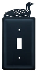 ES-116 Loon Single Switch Electric Wall Plate with Silhouette