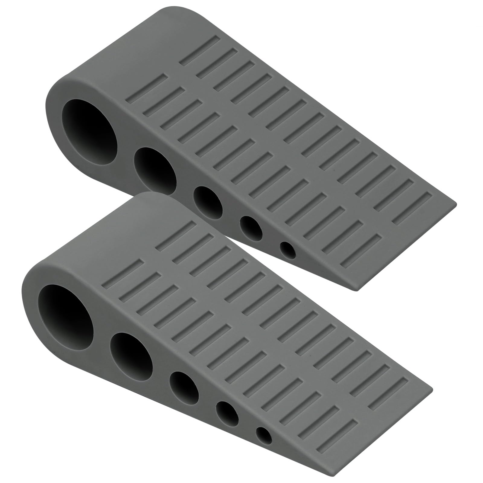 1.9 Inches Heavy Duty Door Stopper, Optish 2 Pack Rubber Door Stop, Door Stoppers For Bottom Of Door, Large Door Stopper Wedge F