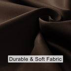 Jiuzhen Blackout Curtains For Bedroom - 70 X 63 Inch Extra Wide Privacy Assured Thermal Insulated Room Darkening Sliding Door Curtains For Living Room, Set Of 2 Panels With Tiebacks, Brown
