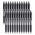 Writon Retractable Ballpoint Pens, Comfort Grip, 1.0Mm Medium Point, Black Ink, 24 Pack