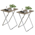 Garden 4 you TV Tray Table TV Dinner Tray with Sturdy MDF Set of 2,Eating Trays for Living Room with No Assembly Required,Small 