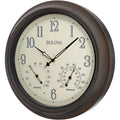 Bulova C4813 Weather Master Wall Clock, 18, Black