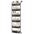 Aveniee Over the Door Organizer, 6Tier Hanging Door Organizer Black