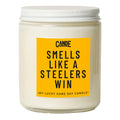 CE Craft - Smells Like A Steelers Win Candle - Football Themed Candle, Gift for Dad, Gift for Son, Steelers Gift, Steelers Theme