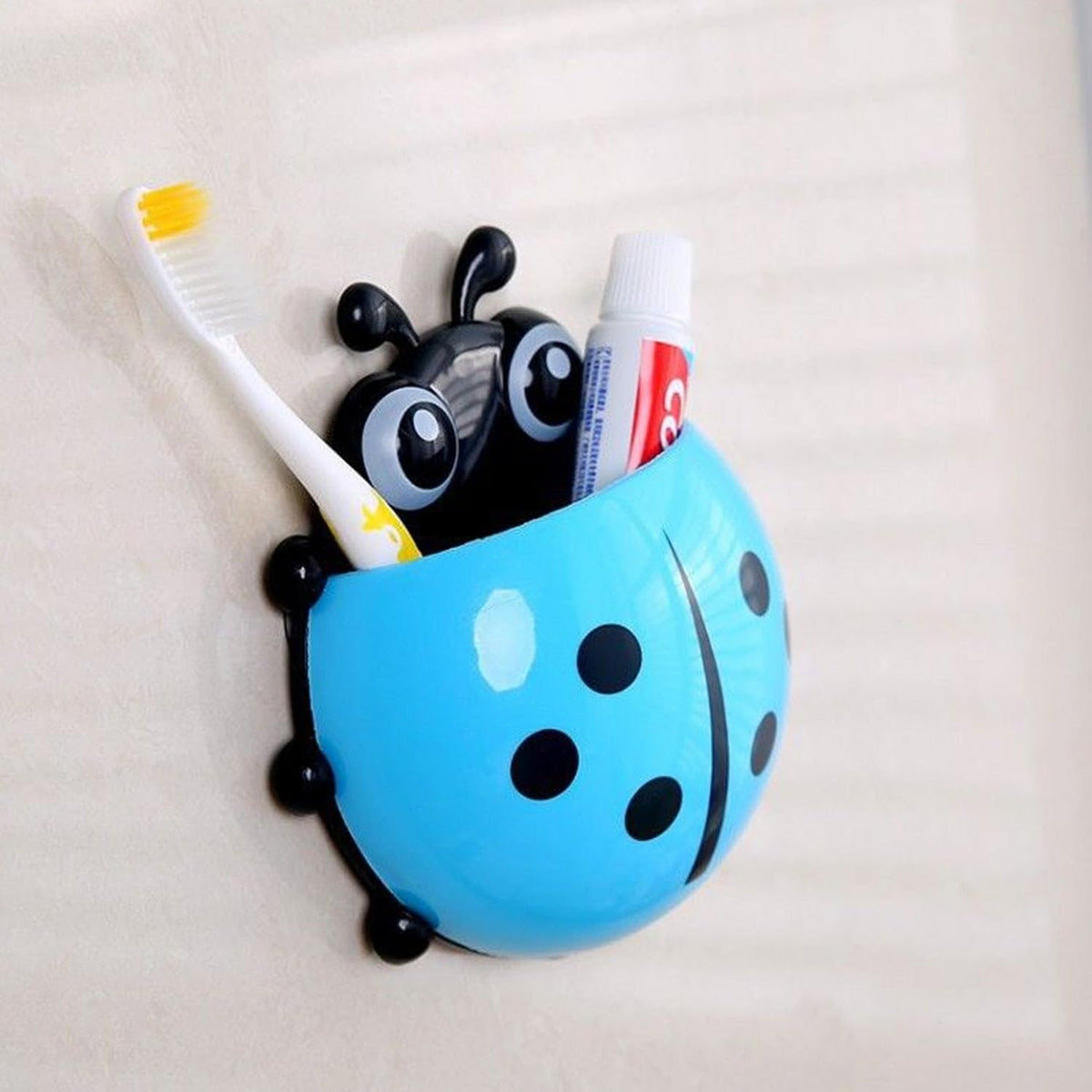 TRANSKITCHEN Toothbrush Holder  Creative Design with Suction Hook (1 Pc)