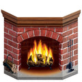 Brick Fireplace Standup Party Accessory (1 Count) (1/Pkg)
