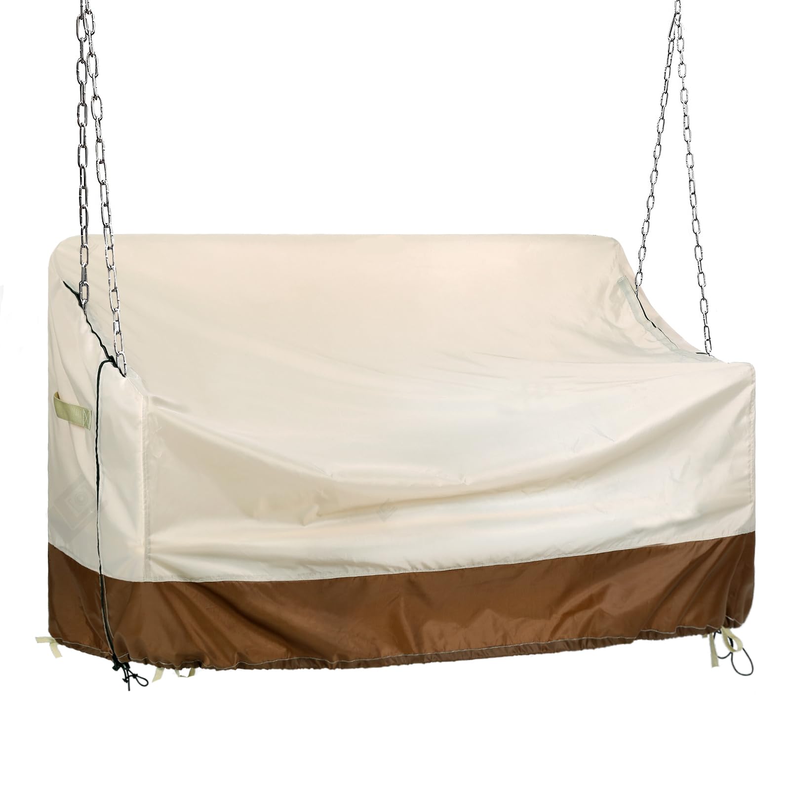 Chengwei Hanging Porch Swing Cover 63 Inch Outdoor Swing Chair Cover Waterproof Patio Swing Cover(63X28X35 Inches)