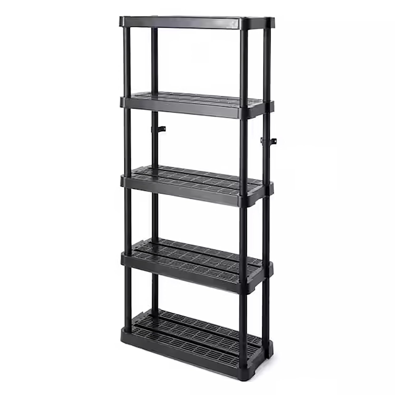 Gracious Living Medium Duty Adjustable Ventilated Storage Shelving Unit, 5 Shelf