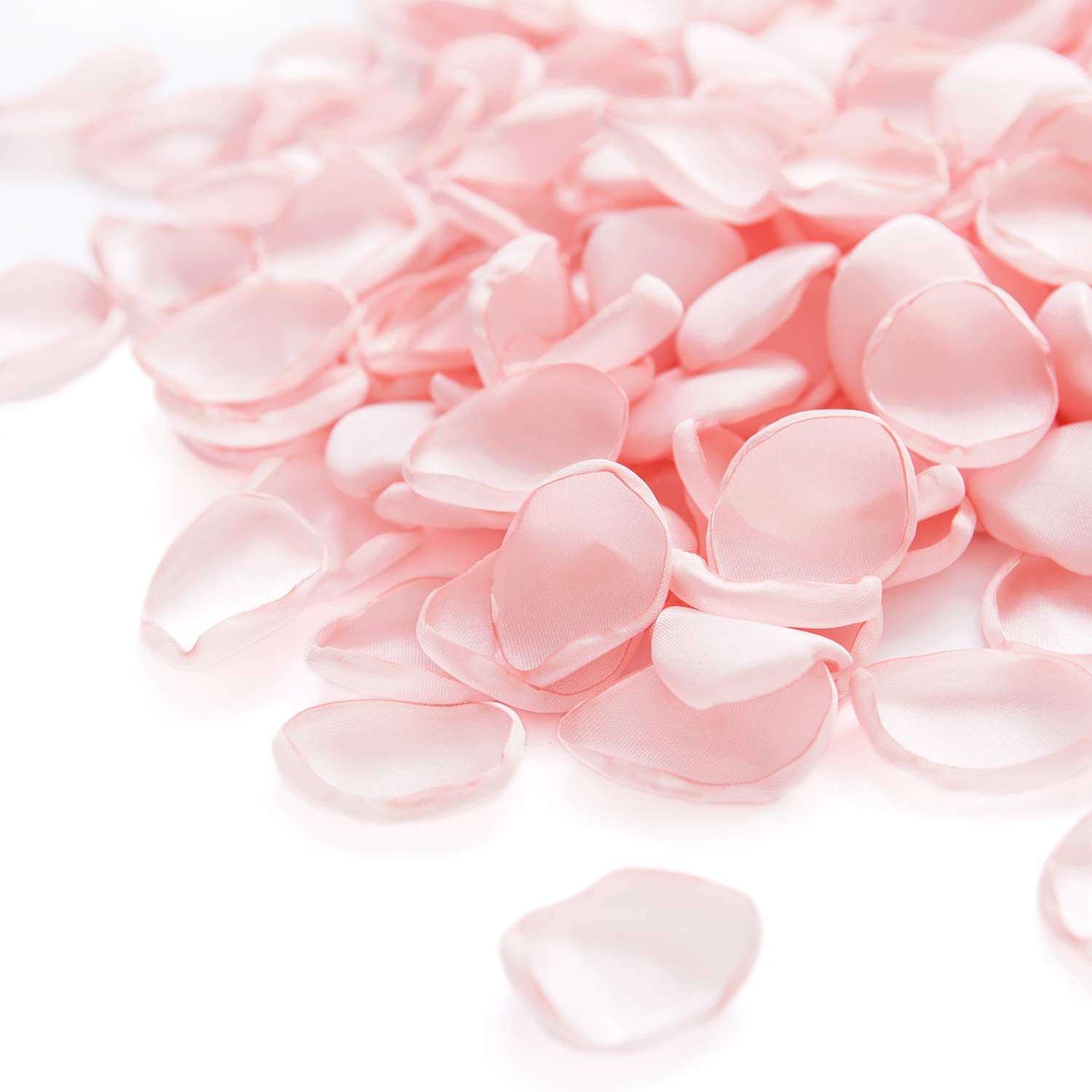 Lings Moment Blush Rose Petals for Wedding, Pink Artificial Flower Petals for Wedding Aisle, Flower Girl Baskets, Centerpieces 