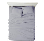 Split King Sheets Sets For Adjustable Bed Cotton-Split King Sheets Deep Pockets-5 Pcs -Split King Sheets For Adjustable Bed Twin Xl, Light Grey Solid 16 Inch Deep Sheets
