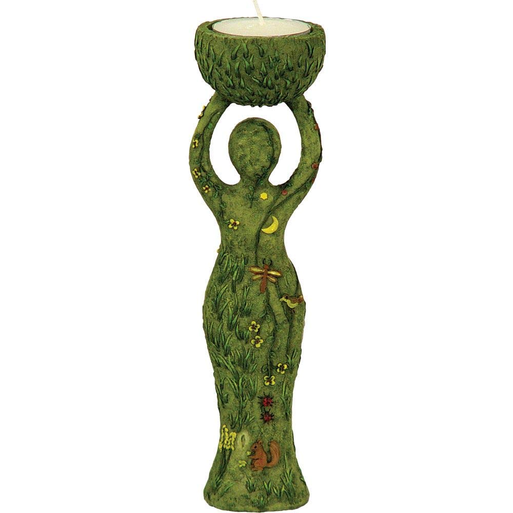 Polyresin T-Light Holder Nurturing Goddess