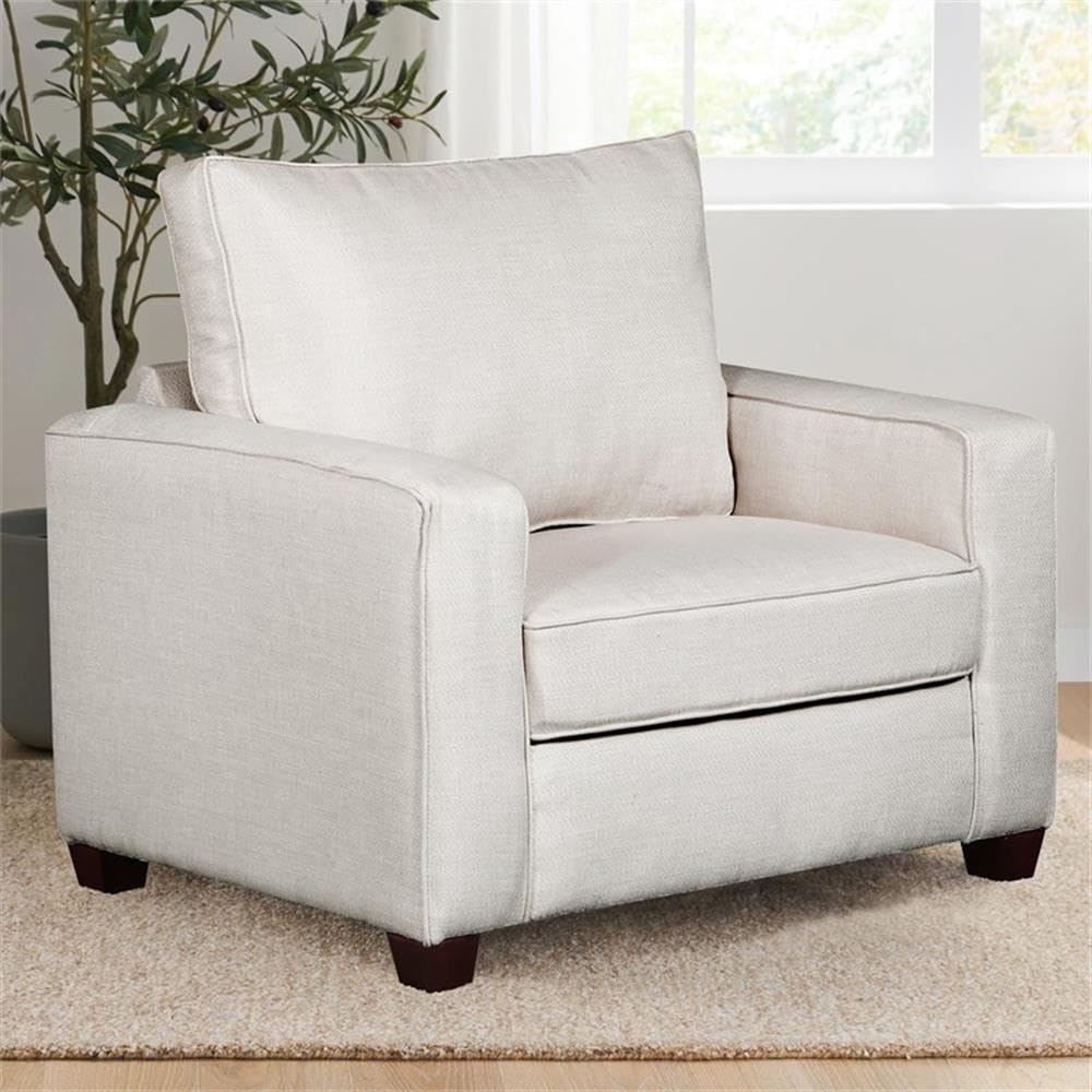 American Furniture Classics Relay Mist Upholstered Chair, Soft Washed Cream Tweed