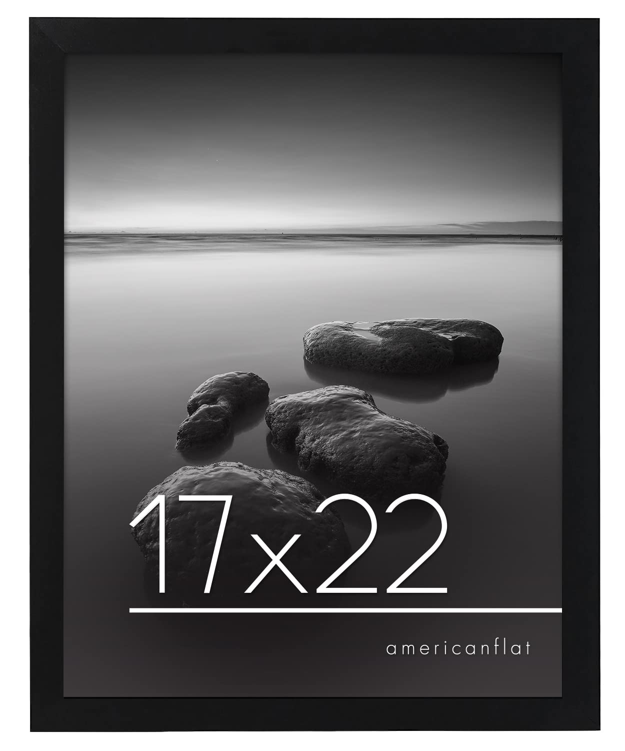 Americanflat 17x22 Picture Frame with Polished Plexiglass - Epic Collection - Gallery Wall Frames with Engineered Wood - Wide Ph