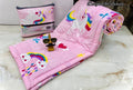 Yetli Glace Cotton Singel Bed Comforter Print And Kids Ac Room/Blanket, Size 60 X 90 Pack Of 1 Pcs, (Vt2053 Uc Pink