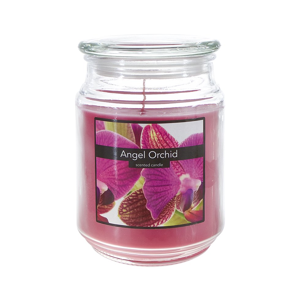 SRG Scented 18 Ounce Glass Jar Container Candle - Angel Orchid