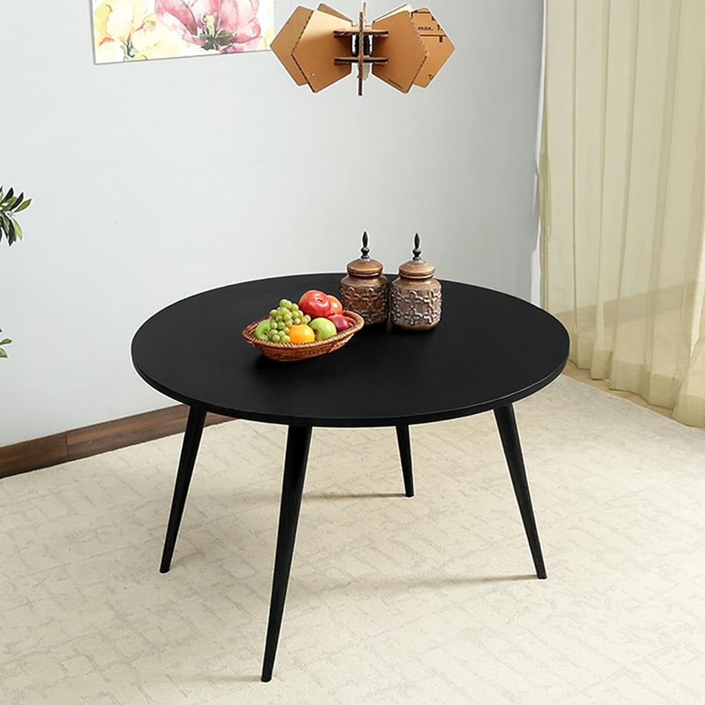 Jal Handicrafts Round Coffee Table For Living Room,Wooden Coffee Table Centre Tea Table, Dining Stacking Table,Contemporary And