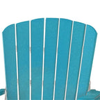 American Furniture Classics Balcony Height Table Double Glider, Aruba Blue on White