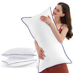 Semzsom Bed Pillows For Sleeping King Size, Set Of 2- Cooling, Luxury Hotel Quality With Premium Soft Down Alternative Filling F