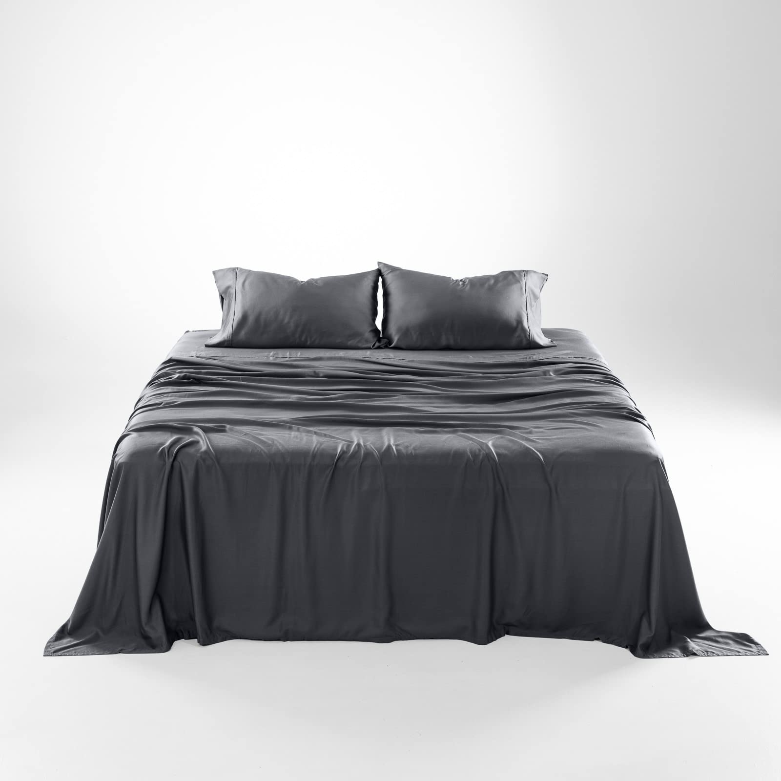 Olive + Crate Luxury Series 100% Tencel Eucalyptus Queen Size Sheets Set - 4Pc Super Soft Cooling Bed Sheets | Deep Pocket To 18