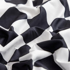 Karever Black White Grid Comforter Set Twin Black Plaid Bedding Set Girls Black And White Checkered Bed Comforter Set Breathable