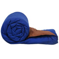 Shopingtrade Microfibre Reversible Comforter, Double Bed 250 Gsm (Multicolour19) Blue & Brown