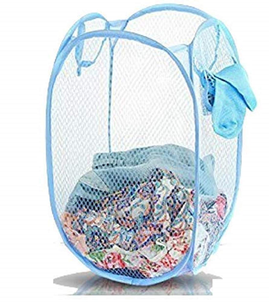 Kuber Industries Nylon Mesh Laundry Basket,20Ltr (Multi)CTKTC21506, Standard