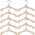 iplusmile 10pcs Wooden Doll Hangers, 2.95 Inch Mini Clothes Hangers for Doll Closet, Dollhouse Wardrobe Accessories, Clothing St
