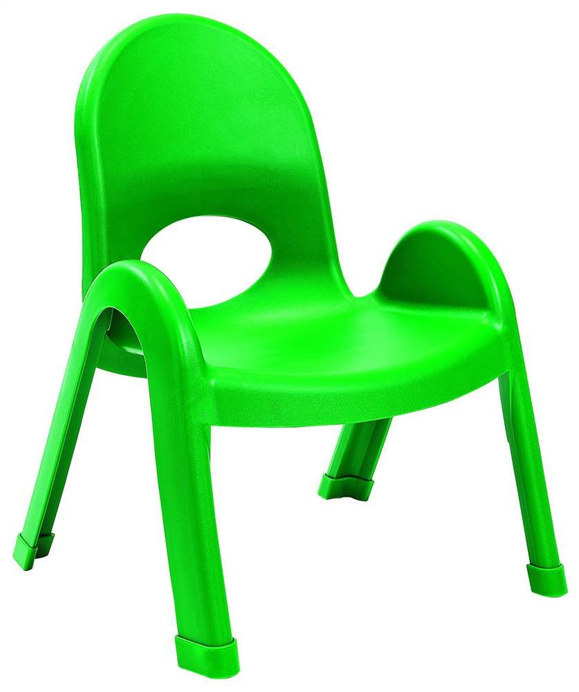 Angeles 9-Inch Value Stack Chairs Set of 4 (Shamrock Green) (AB7709PG4)