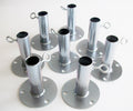 8Pc 1' Heavy Duty Short Foot Pad/Batting Cage Base Plate (Fpb) Our 1    Fittings Have An Inner Diameter Of 1 1/4   . Which Work