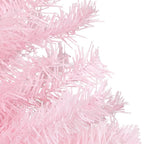 vidaXL 4ft Pink Artificial Christmas Tree - Durable PVC, Steel Stand, Easy Assembly for Indoor/Outdoor Use