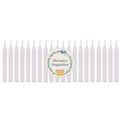 Set of 20 White, Unscented, 4 Inch Tall Chime Candles (Altar, Spell)