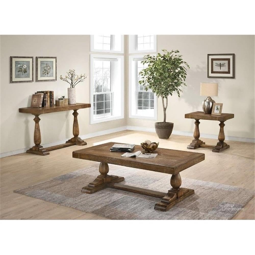 Best Master Furniture Transitional Living Room Coffee Table, Driftwood