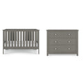 Child Craft Atwood Crib and Dresser Nursery Set, 2-Piece, Includes 3-in-1 Convertible Crib and 3-Drawer Dresser, Grows with Your