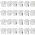 Vndueey 24Pcs Whiteboard Magnets, Strong Magnetic Clips, Refrigerator Magnets, Magnet Clips Heavy Duty, White Metal Clips With M