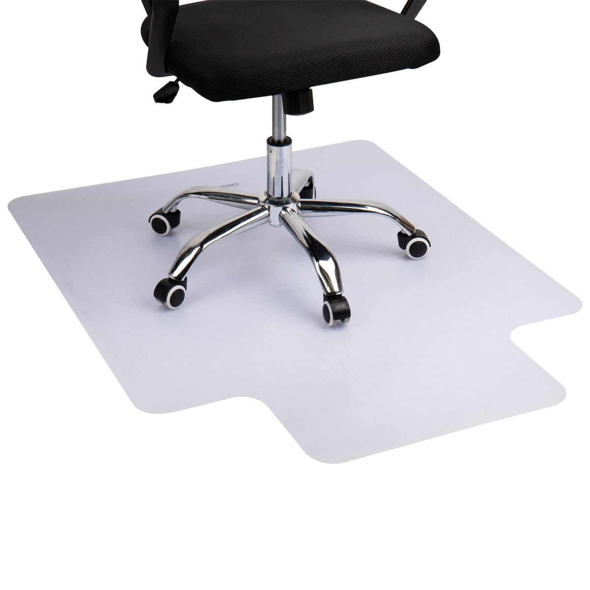 Mind Reader Office Chair Mat for Carpet, Under Desk Protector, Carpet Grips, Rolling, PVC, 47.5L x 35.5W x 0.125H, Clear