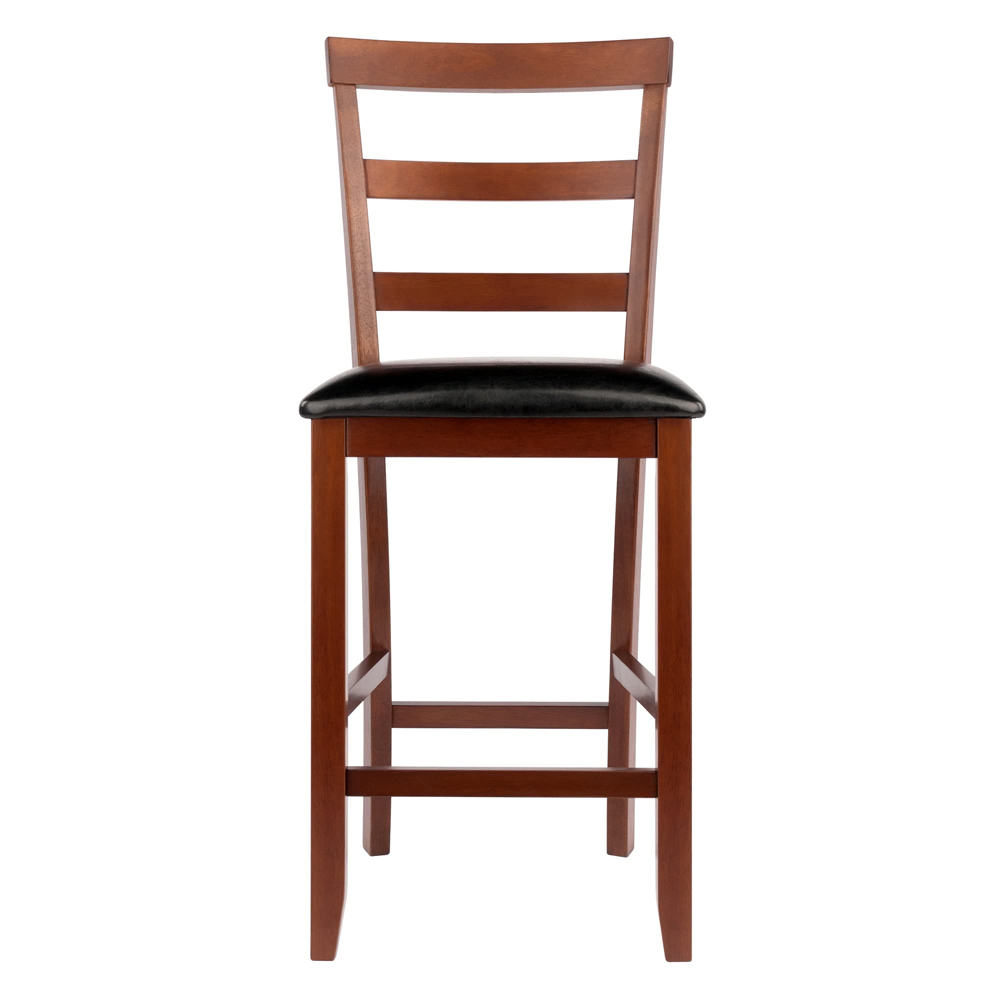 Ergode Wood Element Counter Stool Set | Oyster Gray | 2-Pc Set | Solid Wood | 220lbs Weight Capacity | Stable & Stylish | Multiple Finishes (94074-VV)